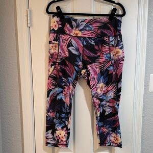 Floral Women’s Leggings with Pockets